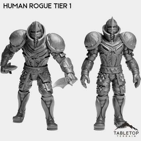Tabletop Terrain Miniature Full Set Human Rogue Tier 1