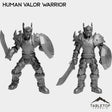 Tabletop Terrain Miniature Full Set Human Valor Warrior