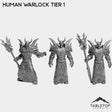 Tabletop Terrain Miniature Full Set Human Warlock Tier 1
