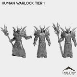 Tabletop Terrain Miniature Full Set Human Warlock Tier 1