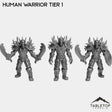 Tabletop Terrain Miniature Full Set Human Warrior Tier 1