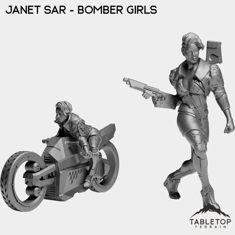Tabletop Terrain Miniature Full Set Janet Sar - Bomber Girls