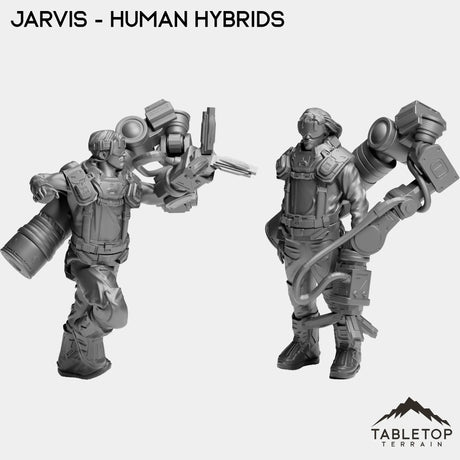Tabletop Terrain Miniature Full Set Jarvis - Human Hybrids