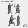 Tabletop Terrain Miniature Full Set John Q Law - CEO