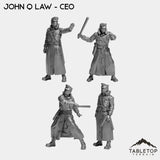 Tabletop Terrain Miniature Full Set John Q Law - CEO