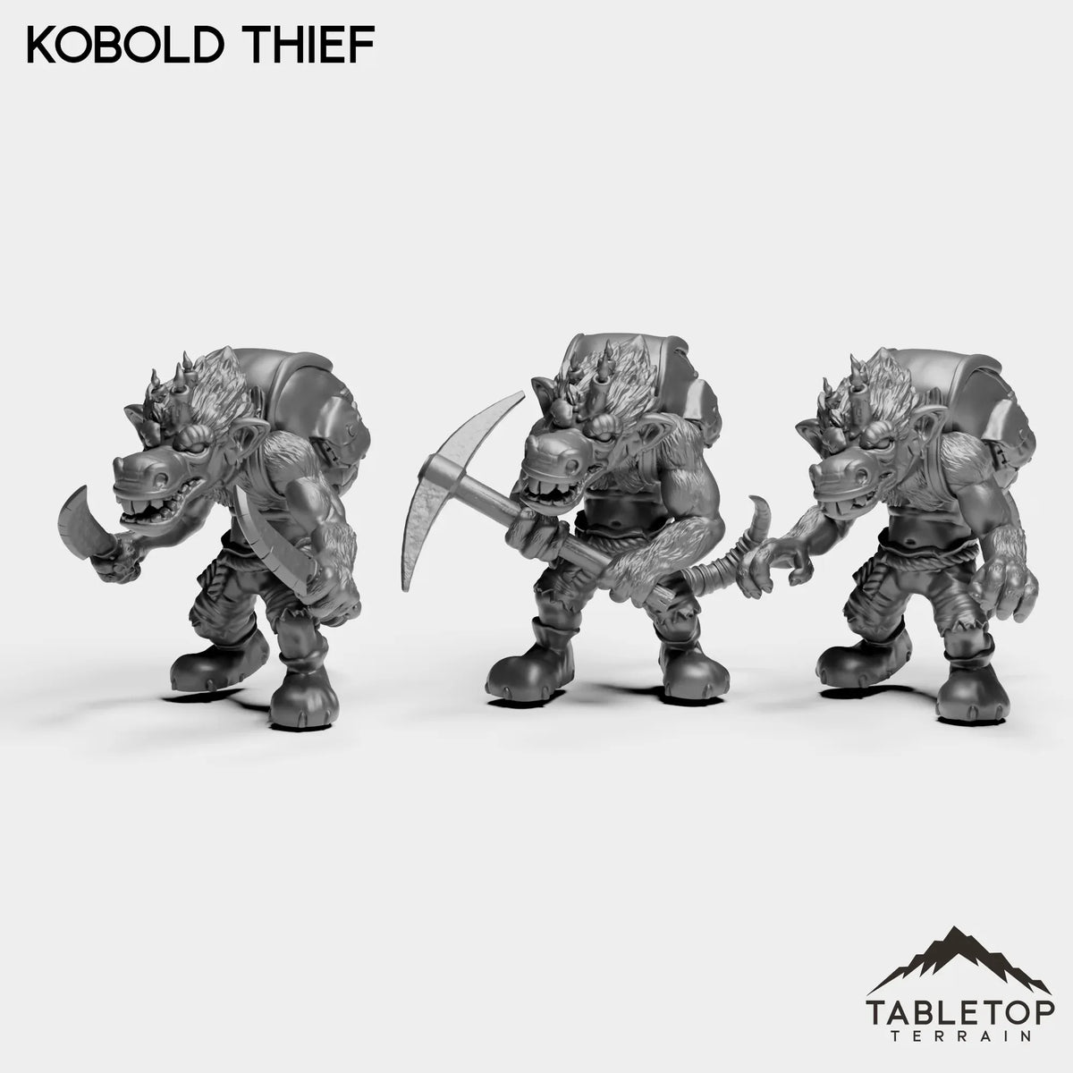 Tabletop Terrain Miniature Full Set Kobold Thief