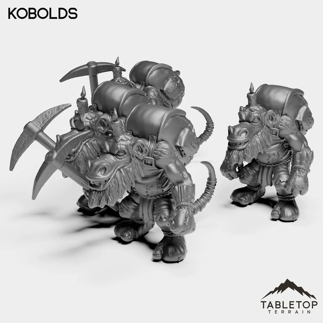 Tabletop Terrain Miniature Full Set Kobolds
