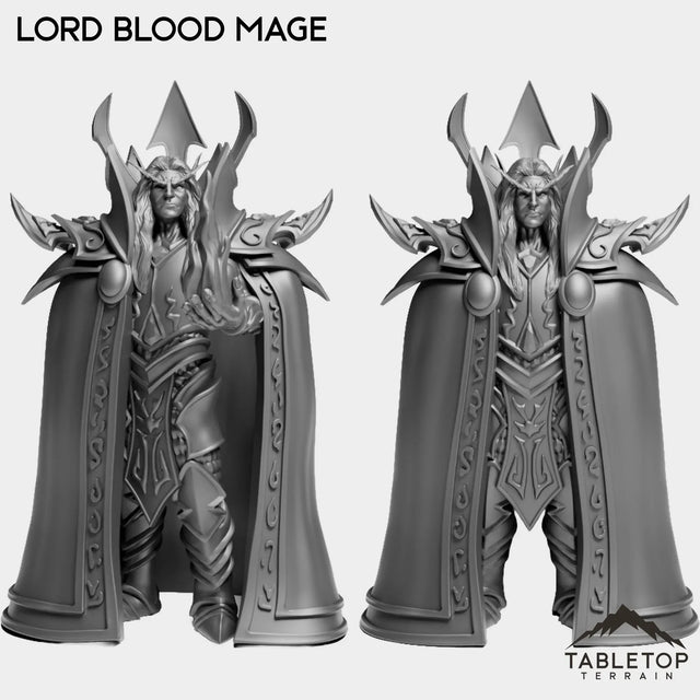 Tabletop Terrain Miniature Full Set Lord Blood Mage