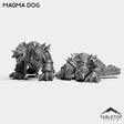 Tabletop Terrain Miniature Full Set Magma Dog