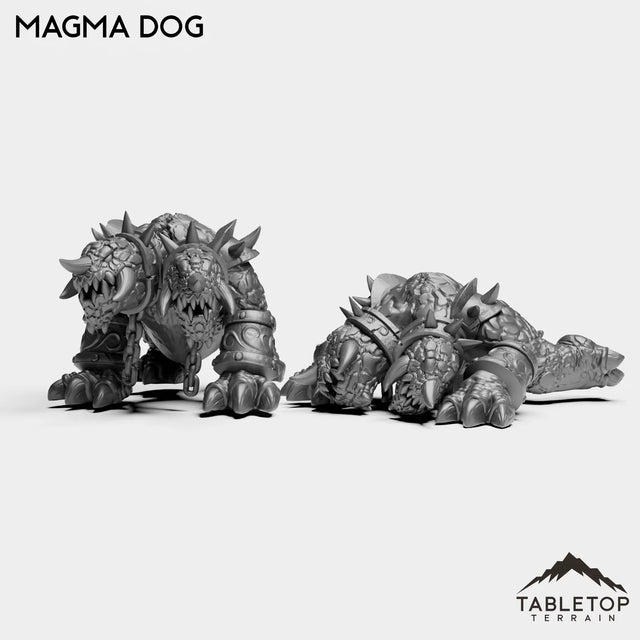 Tabletop Terrain Miniature Full Set Magma Dog