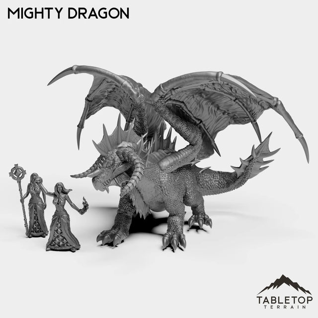 Tabletop Terrain Miniature Full Set Mighty Dragon