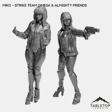 Tabletop Terrain Miniature Full Set Miko - Strike Team Omega & Almighty Friends