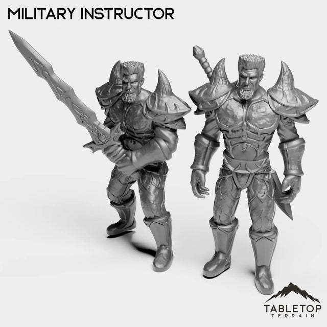 Tabletop Terrain Miniature Full Set Military Instructor