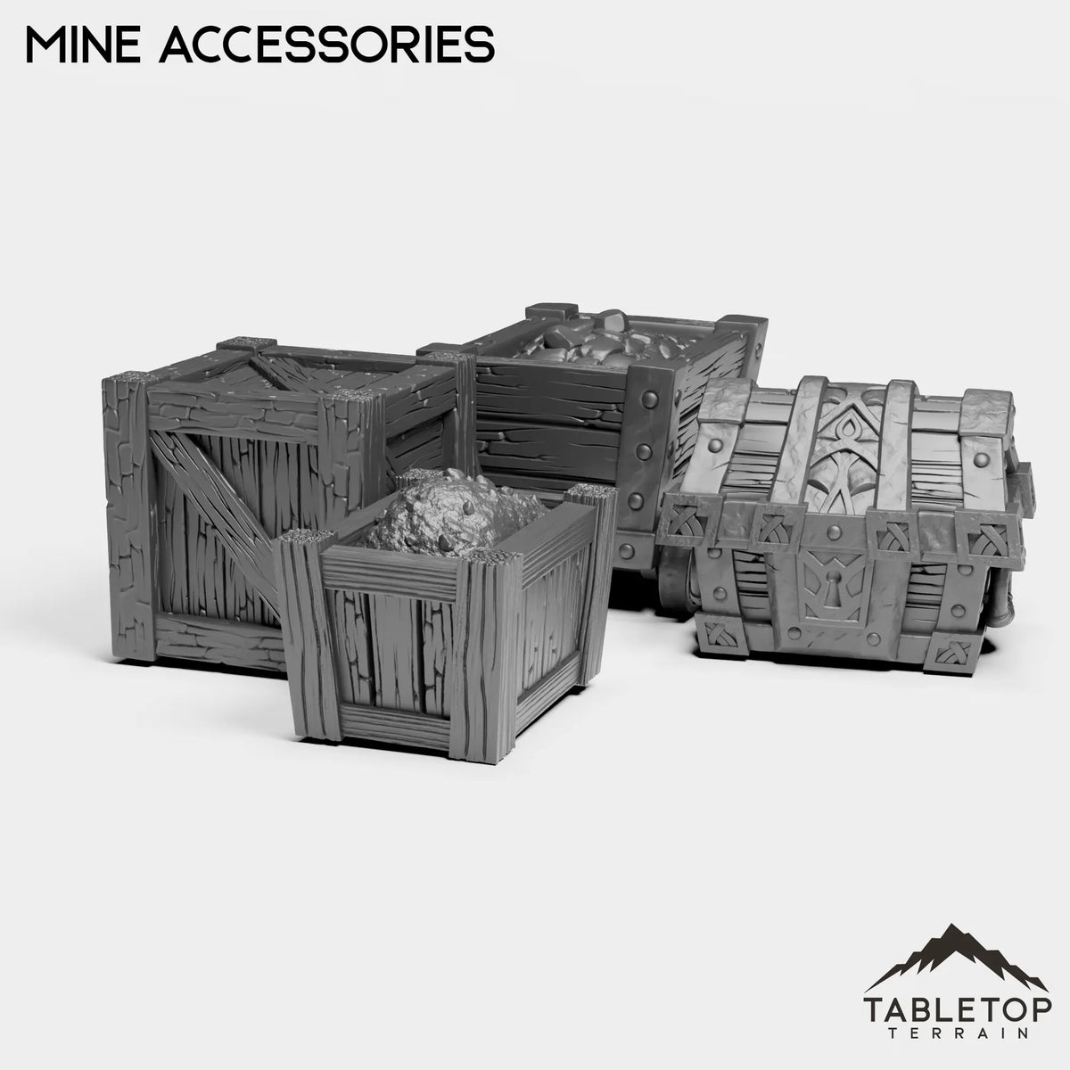 Tabletop Terrain Miniature Full Set Mine Accessories
