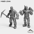 Tabletop Terrain Miniature Full Set Miner John