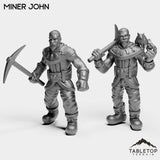 Tabletop Terrain Miniature Full Set Miner John