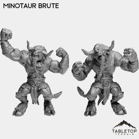 Tabletop Terrain Miniature Full Set Minotaur Brute