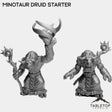 Tabletop Terrain Miniature Full Set Minotaur Druid Starter