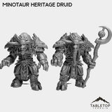 Tabletop Terrain Miniature Full Set Minotaur Heritage Druid
