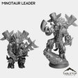 Tabletop Terrain Miniature Full Set Minotaur Leader