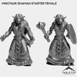 Tabletop Terrain Miniature Full Set Minotaur Shaman Starter Female
