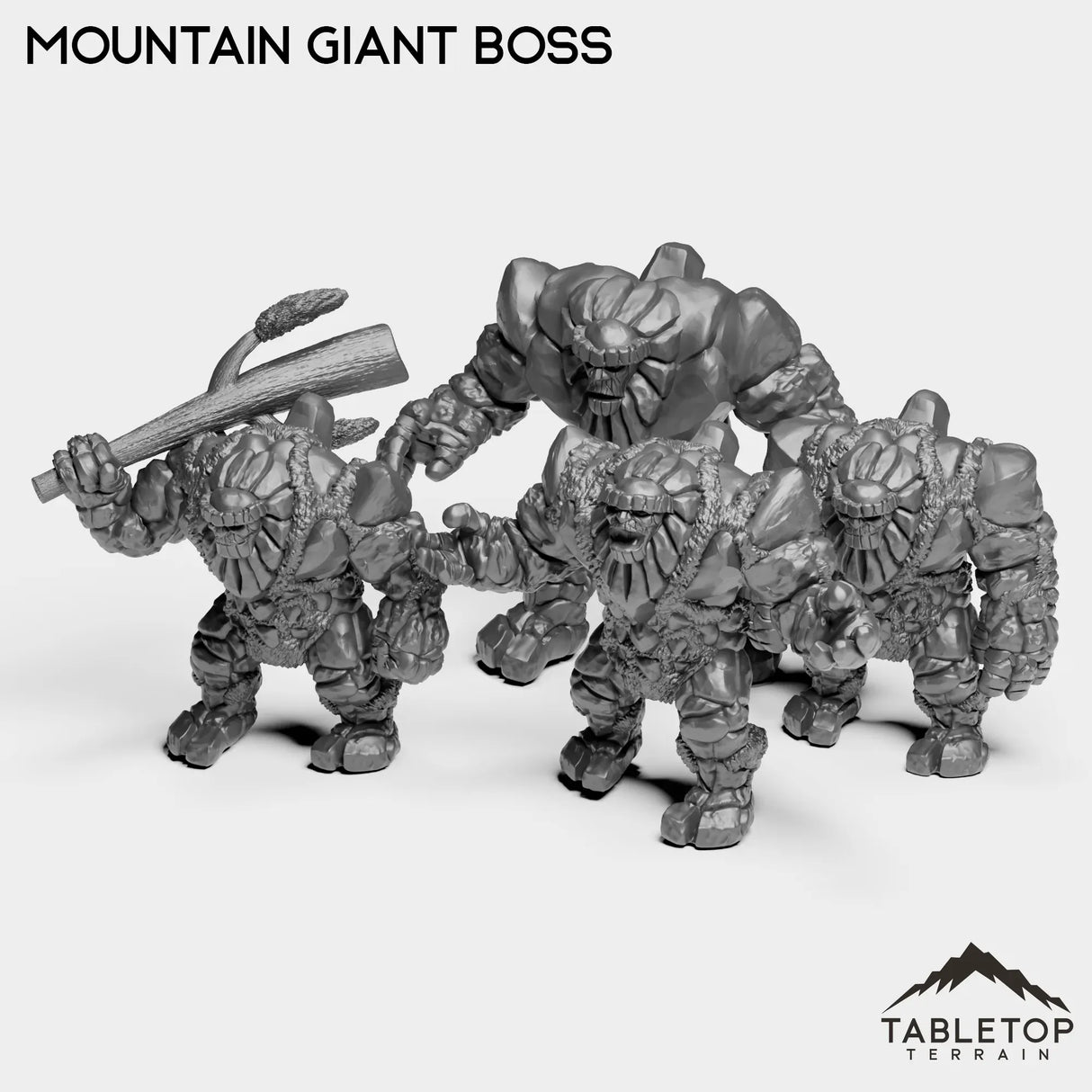 Tabletop Terrain Miniature Full Set Mountain Giant Boss