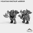 Tabletop Terrain Miniature Full Set Mountain Minotaur Warrior