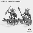 Tabletop Terrain Miniature Full Set Murloc on Crab Mount