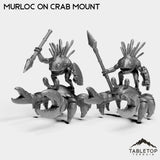 Tabletop Terrain Miniature Full Set Murloc on Crab Mount