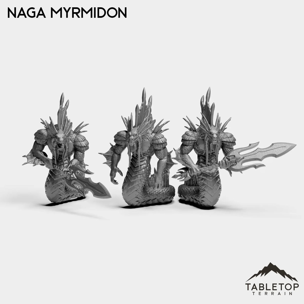 Tabletop Terrain Miniature Full Set Naga Myrmidon