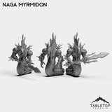 Tabletop Terrain Miniature Full Set Naga Myrmidon