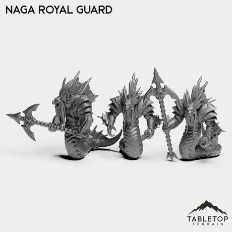 Tabletop Terrain Miniature Full Set Naga Royal Guard