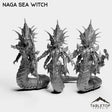 Tabletop Terrain Miniature Full Set Naga Sea Witch
