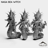 Tabletop Terrain Miniature Full Set Naga Sea Witch
