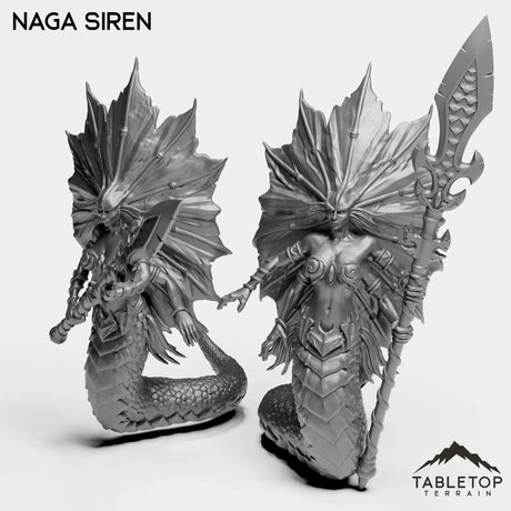 Tabletop Terrain Miniature Full Set Naga Siren