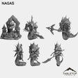Tabletop Terrain Miniature Full Set Nagas Bundle