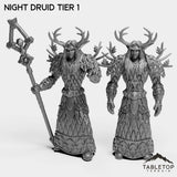 Tabletop Terrain Miniature Full Set Night Druid Tier 1
