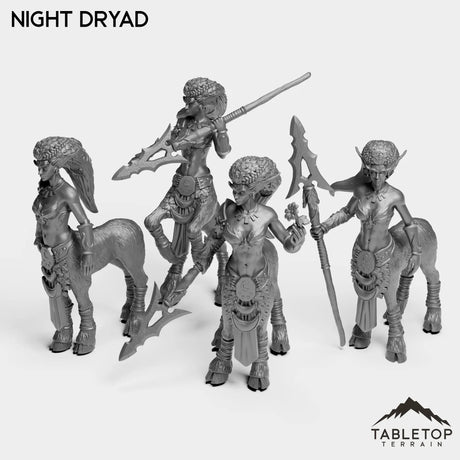 Tabletop Terrain Miniature Full Set Night Dryad