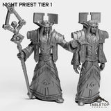 Tabletop Terrain Miniature Full Set Night Priest Tier 1