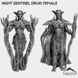 Tabletop Terrain Miniature Full Set Night Sentinel Druid Female