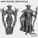 Tabletop Terrain Miniature Full Set Night Sentinel Druid Female