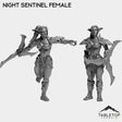 Tabletop Terrain Miniature Full Set Night Sentinel Female