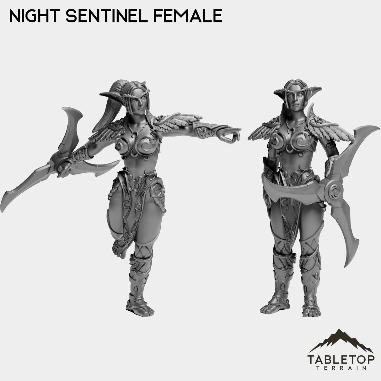 Tabletop Terrain Miniature Full Set Night Sentinel Female