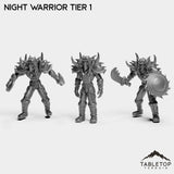 Tabletop Terrain Miniature Full Set Night Warrior Tier 1