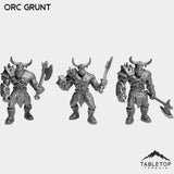Tabletop Terrain Miniature Full Set Orc Grunt