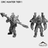 Tabletop Terrain Miniature Full Set Orc Hunter Tier 1