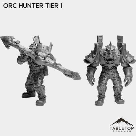 Tabletop Terrain Miniature Full Set Orc Hunter Tier 1