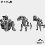 Tabletop Terrain Miniature Full Set Orc Peon