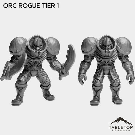 Tabletop Terrain Miniature Full Set Orc Rogue Tier 1
