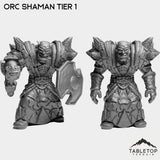 Tabletop Terrain Miniature Full Set Orc Shaman Tier 1